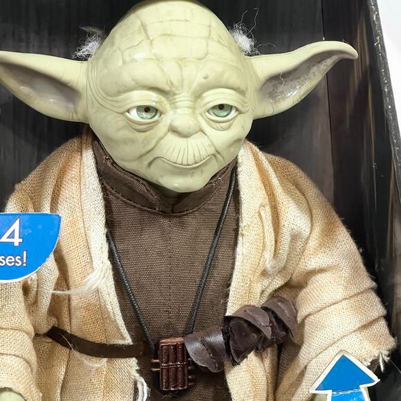 Star Wars Electronic Ask Yoda Talking Figure 24 Phrases Hasbro Working 2004 - Picture 6 of 9